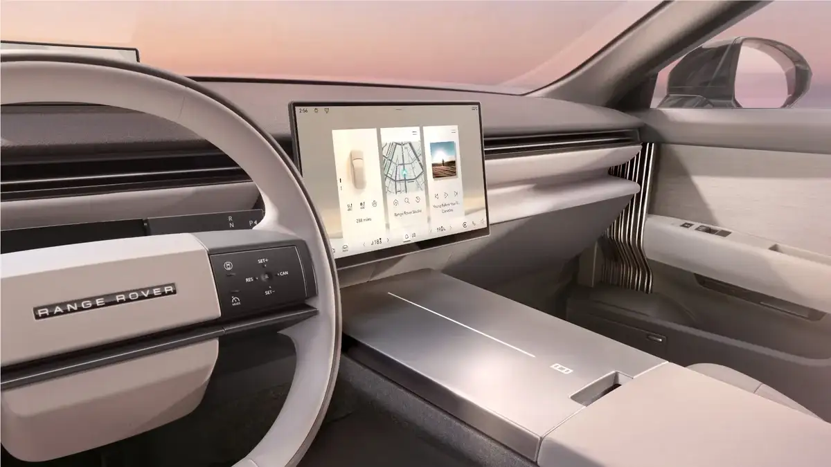 Range Rover GT center console and interior controls