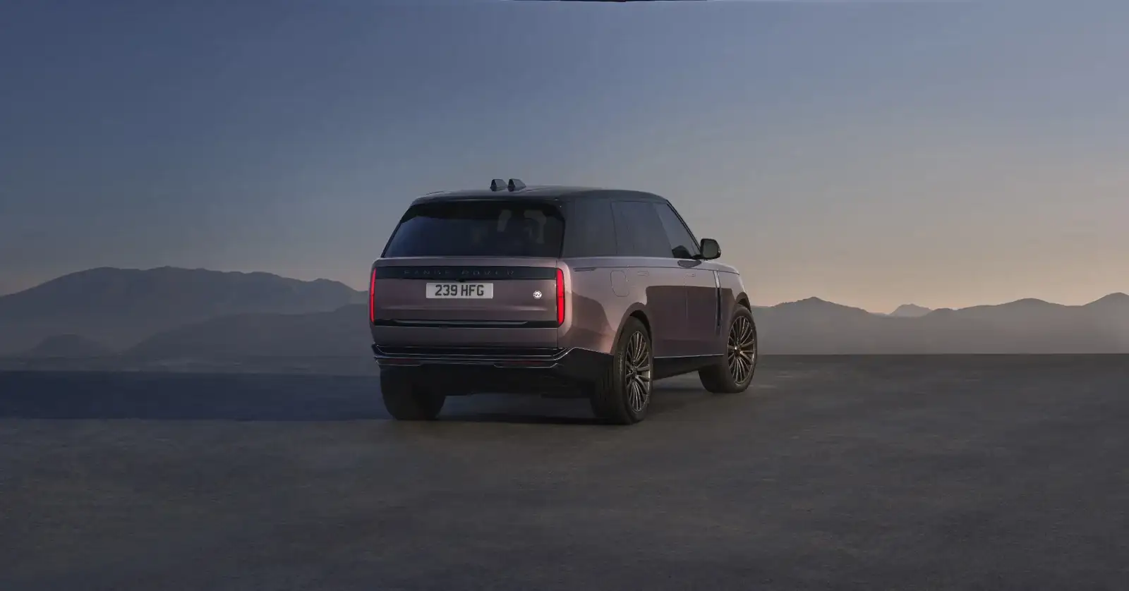 Range Rover Electric rear three-quarter view