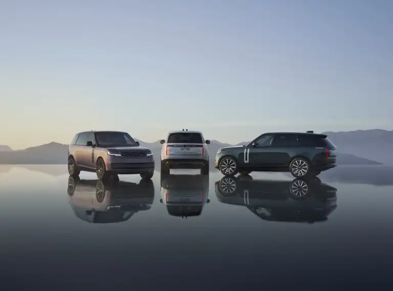 Range Rover Electric three vehicle lineup