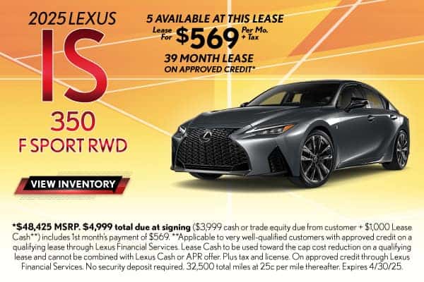 2025 LEXUS IS 350 F SPORT RWD