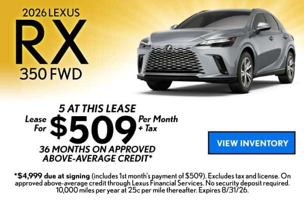 2026 LEXUS RX 350 FWD