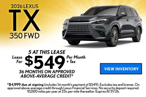 2026 LEXUS TX 350 FWD