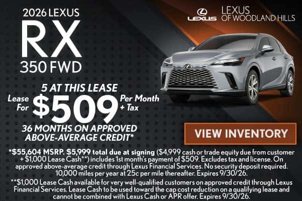 2026 LEXUS RX 350 FWD