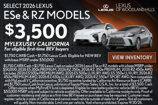 SELECT 2026-2027 LEXUS ESe & RZ MODELS