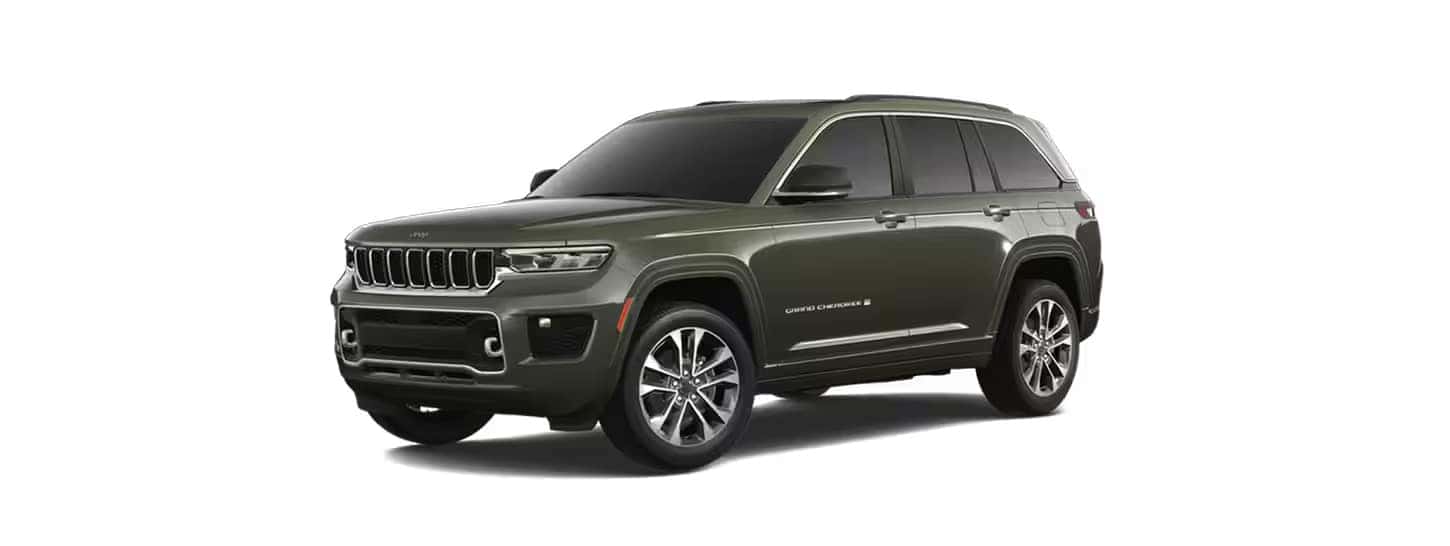 2025 Jeep Grand Cherokee Overland in Rocky Mountain Pearl-Coat Exterior Paint
