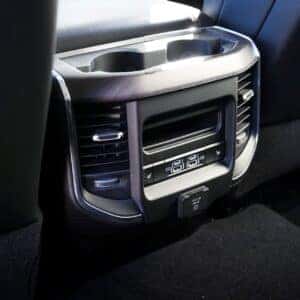 the climate control of the backseat of a 2025 ram 2500