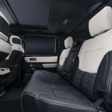 the tundra capstone backseats side view