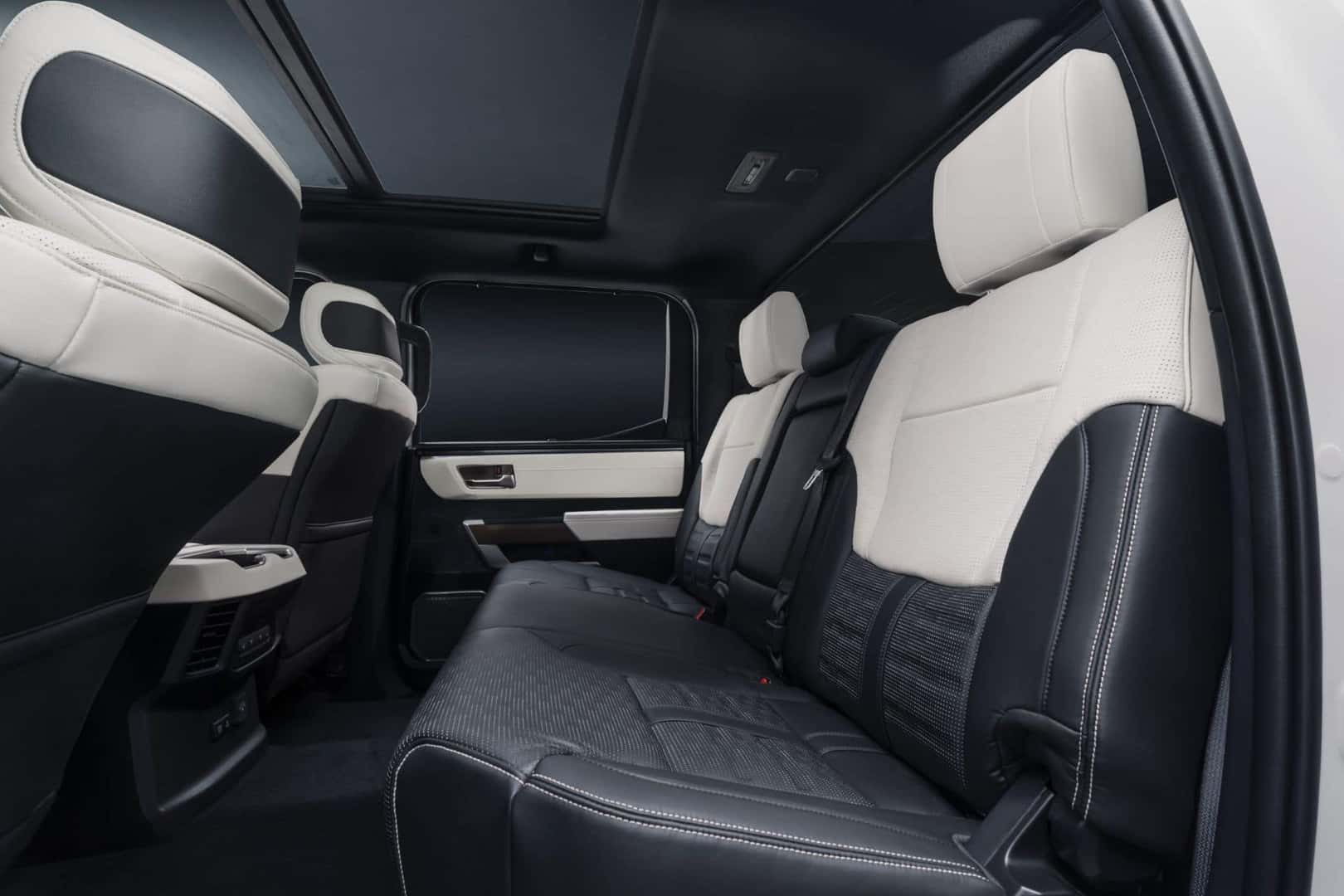 the tundra capstone backseats side view