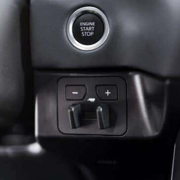 the start/stop button on a toyota truck with towing capability