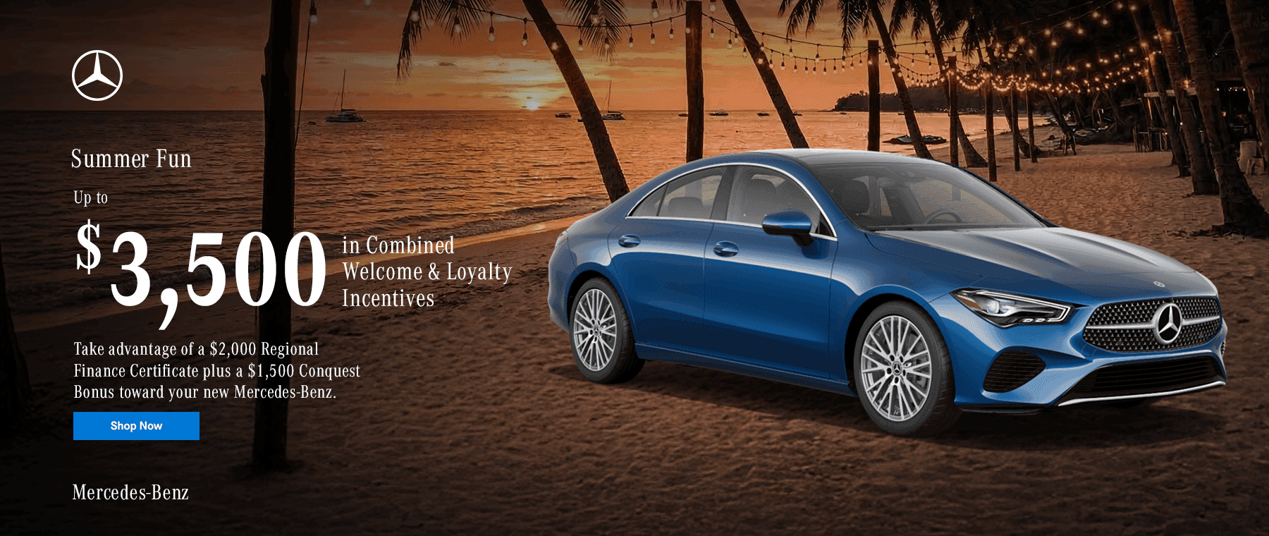 Up to $3,500 in Combined Welcome & Loyalty Incentives