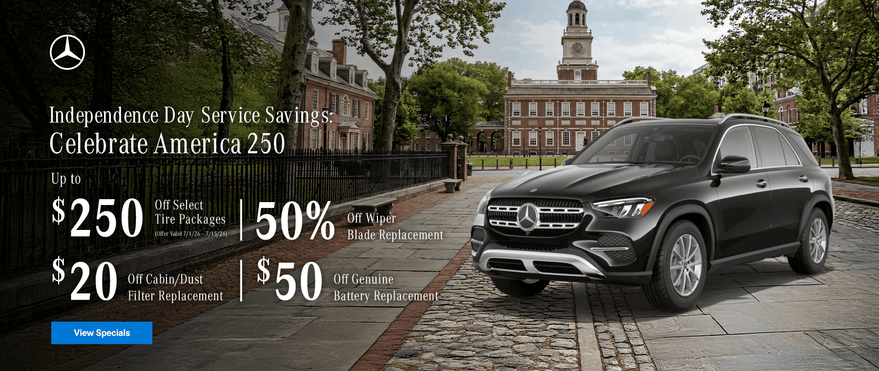 Independence Day Service Savings: Celebrate America 250