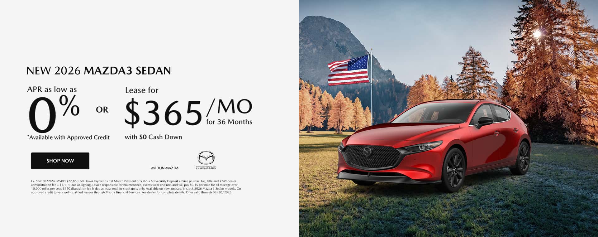 New 2026 Mazda3 Sedan