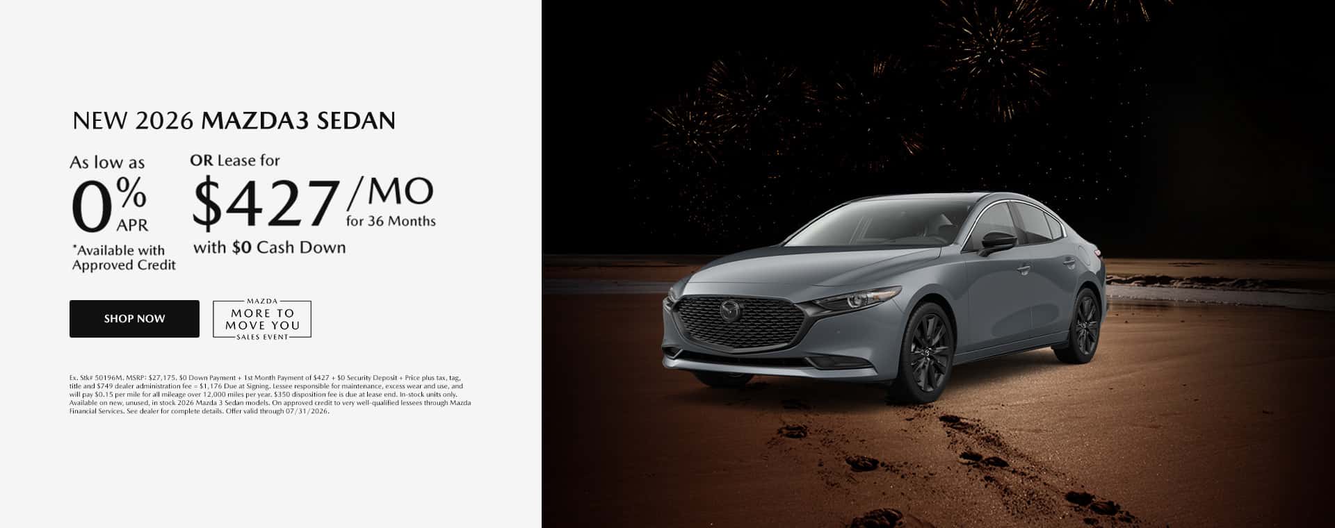 New 2026 Mazda 3 Sedan