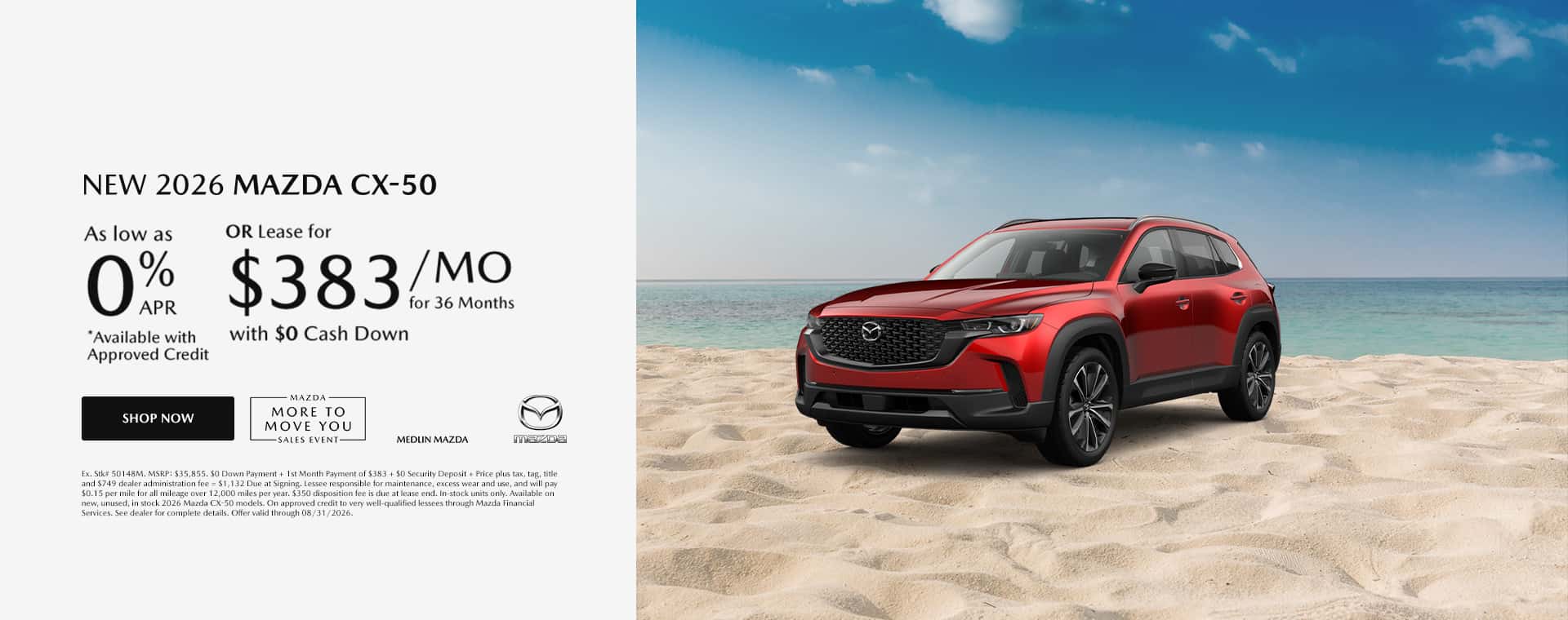 New 2026 Mazda CX-50 APR as low as 0%