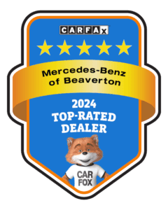 Mercedes-Benz of Beaverton 2024 Carfax Top Rated Dealer Award.
