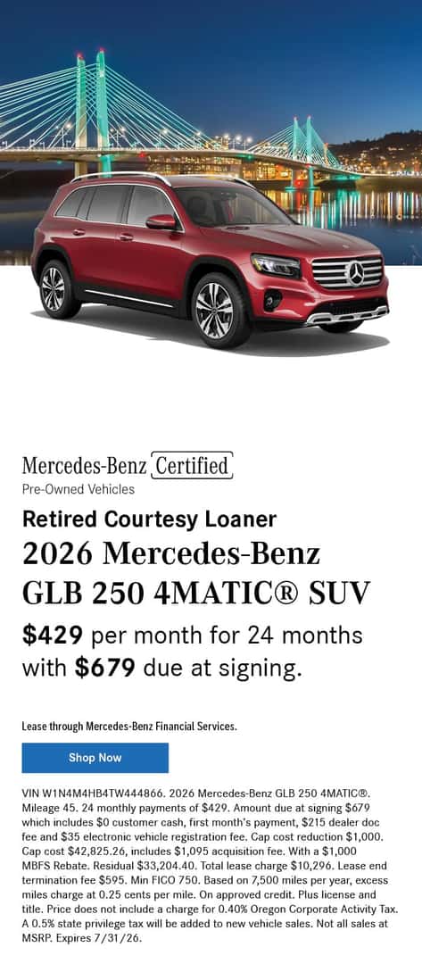 New Mercedes-Benz for Sale Portland OR | Mercedes-Benz of Beaverton