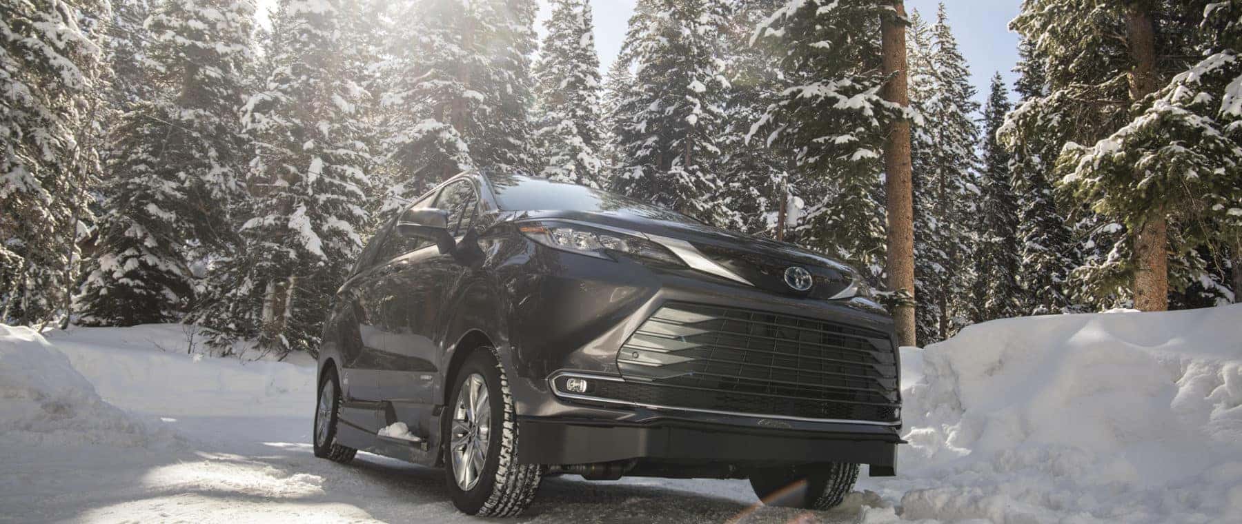 2021 Toyota Hybrid AWD in snow without ramp out