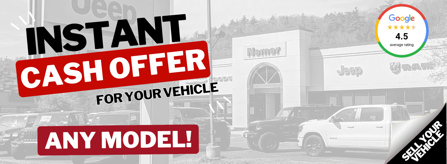 We Will Buy Your Car Nemer Chrysler Jeep Dodge Ram of Saratoga in