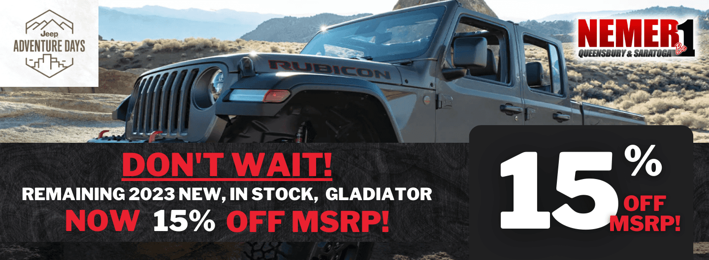 2023 Jeep Gladiator 15 Percent September