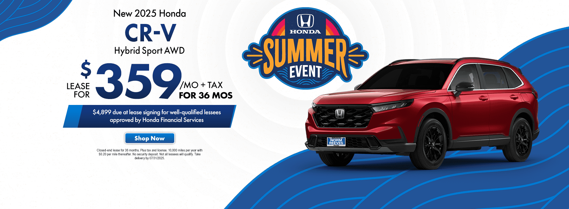 Norm_Reeves_Honda_Irvine_Slide_Incentive_Desktop_1920x707_CR-V_Lease_OEM_07-25