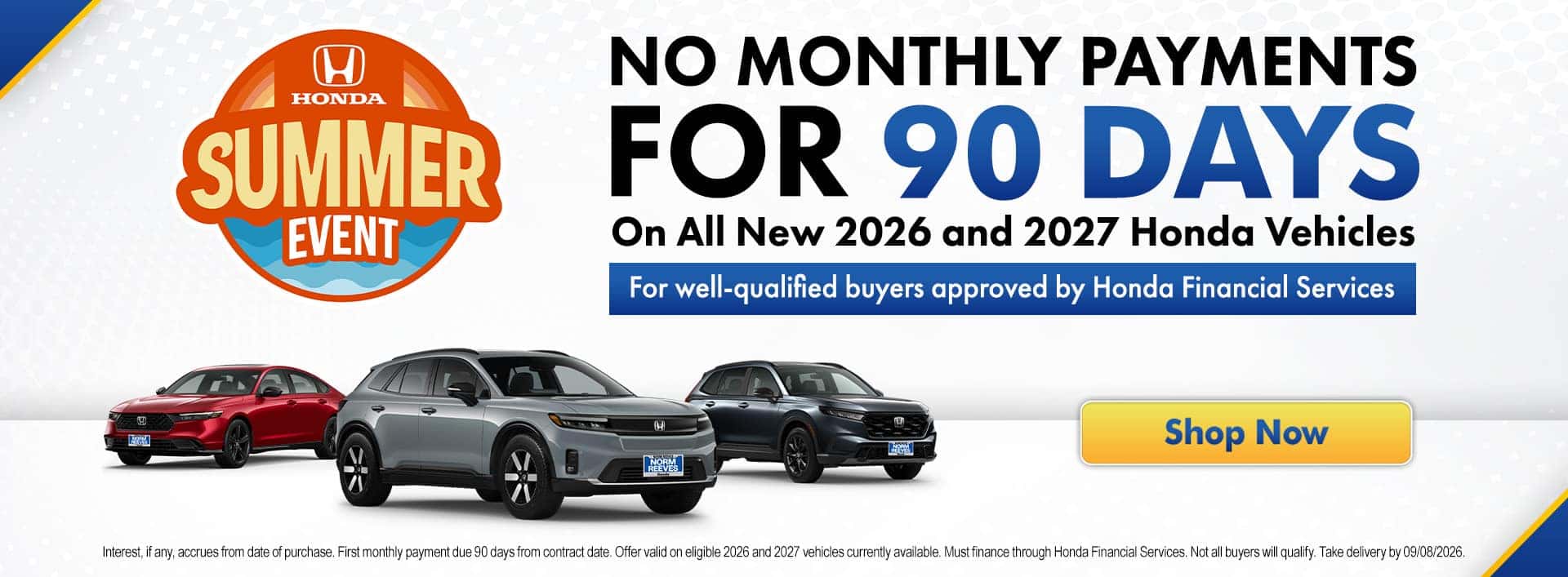 No Payments for 90 Days