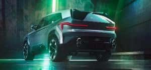 Rear view of the BMW Concept XM