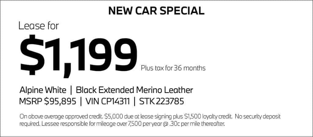 BMW M4 Lease Special
