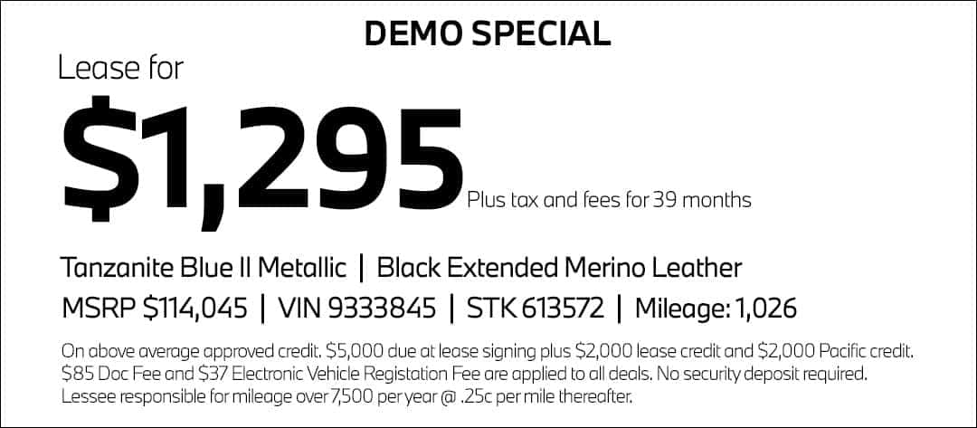 $1295 BMW X5 M60i Lease Special at Pacific BMW