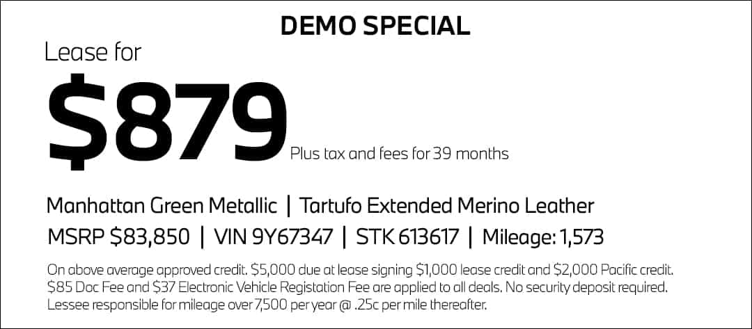 $879 BMW X5 Lease Special at Pacific BMW
