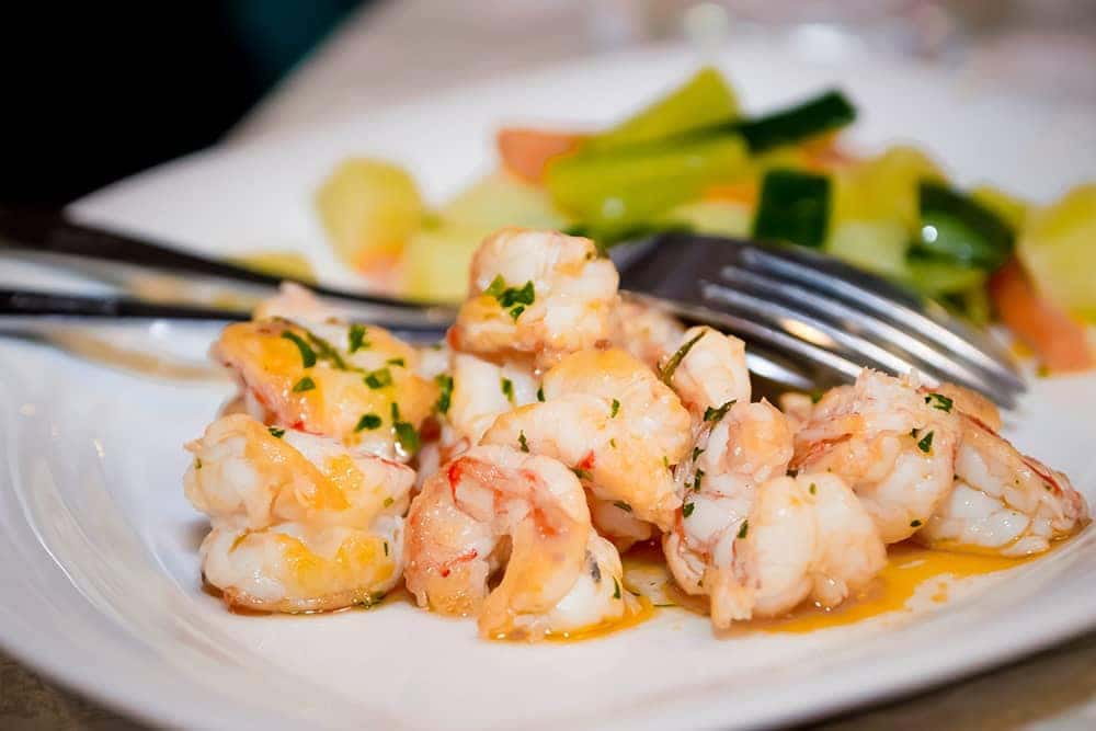 shrimp dinner with vegetables