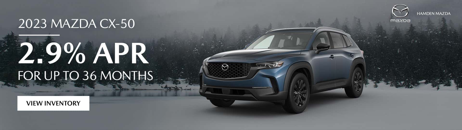 2023 CX-50 2.9% APR for up to 36 months