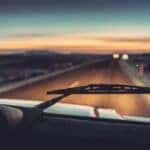 vehicle wiper on vehicle windshield