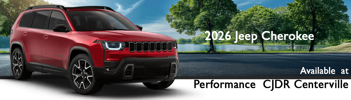 2026 Jeep Cherokee driving through Centerville Ohio