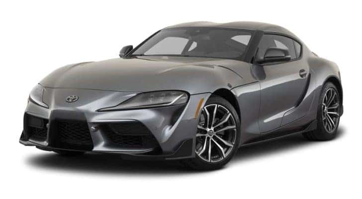 A grey 2022 Toyota GR Supra is angled left.