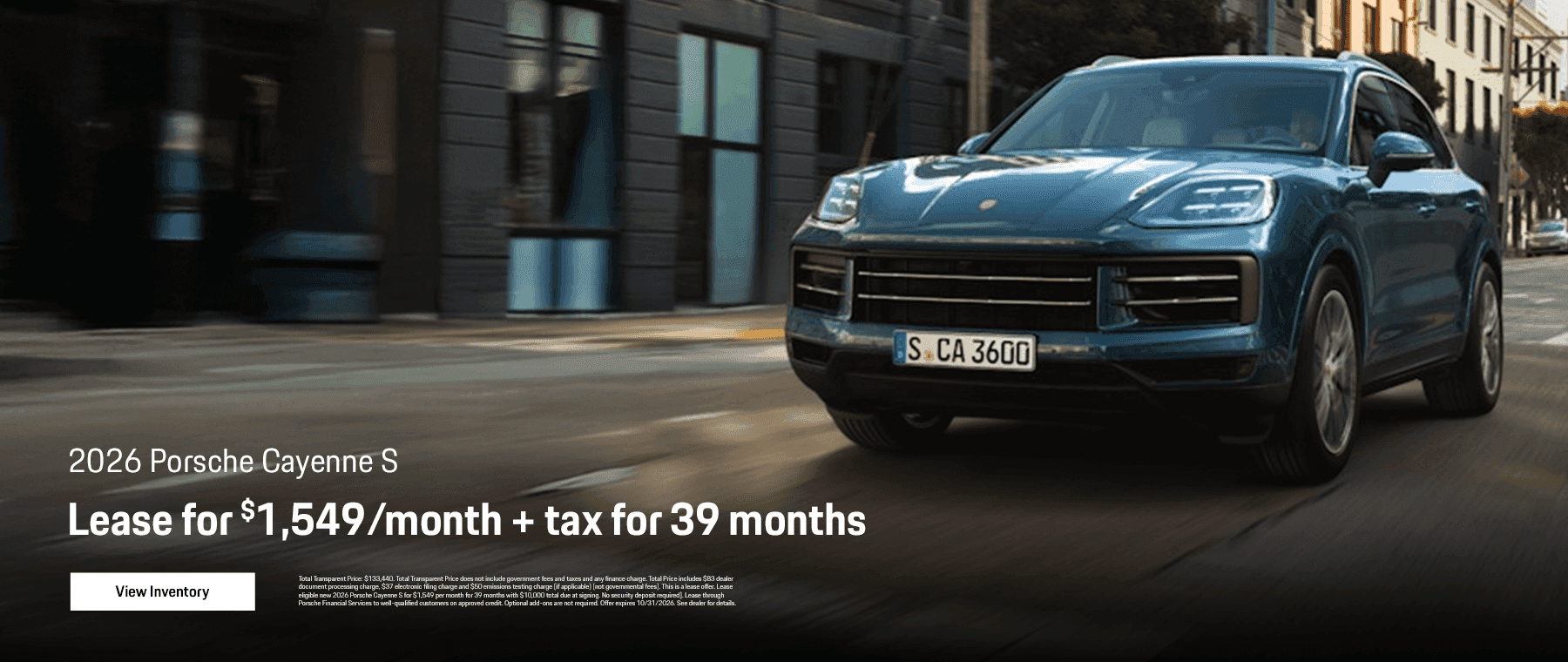 2026 Porsche Cayenne S