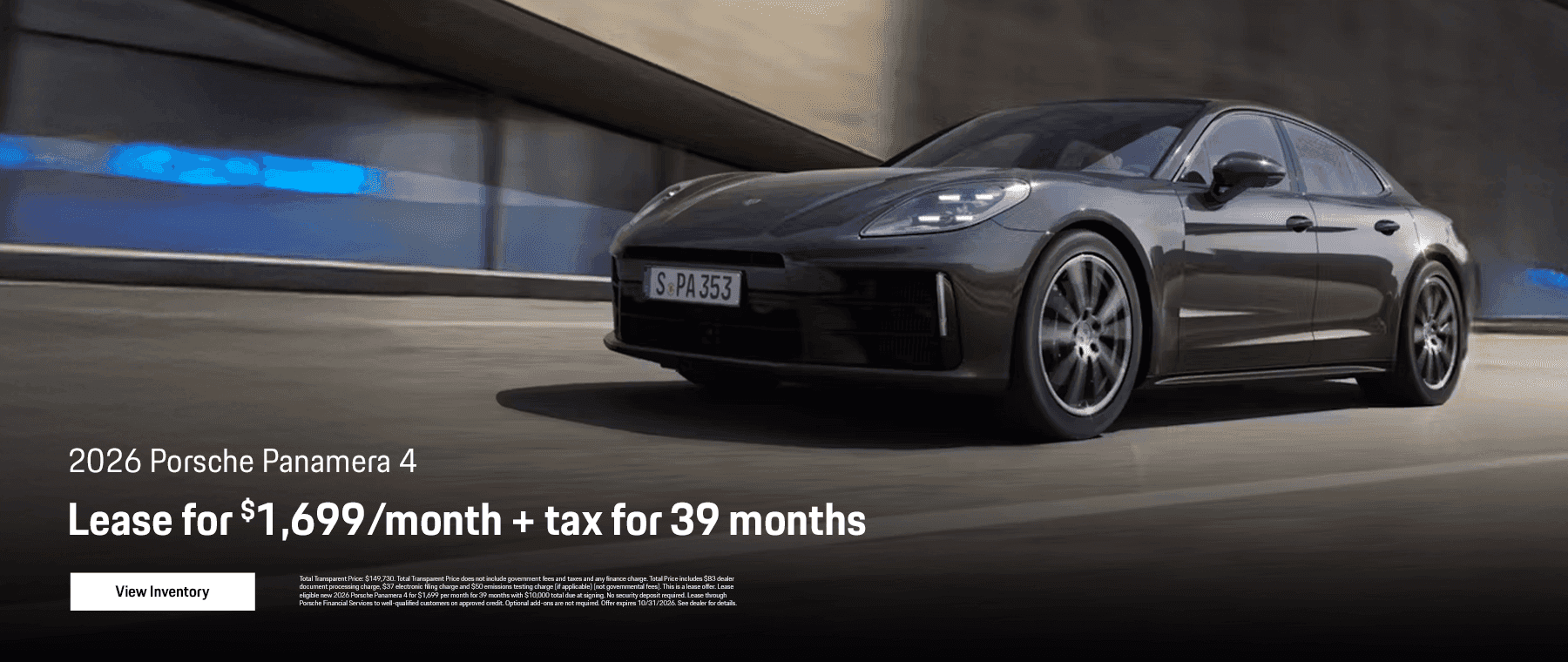 2026 Porsche Panamera 4