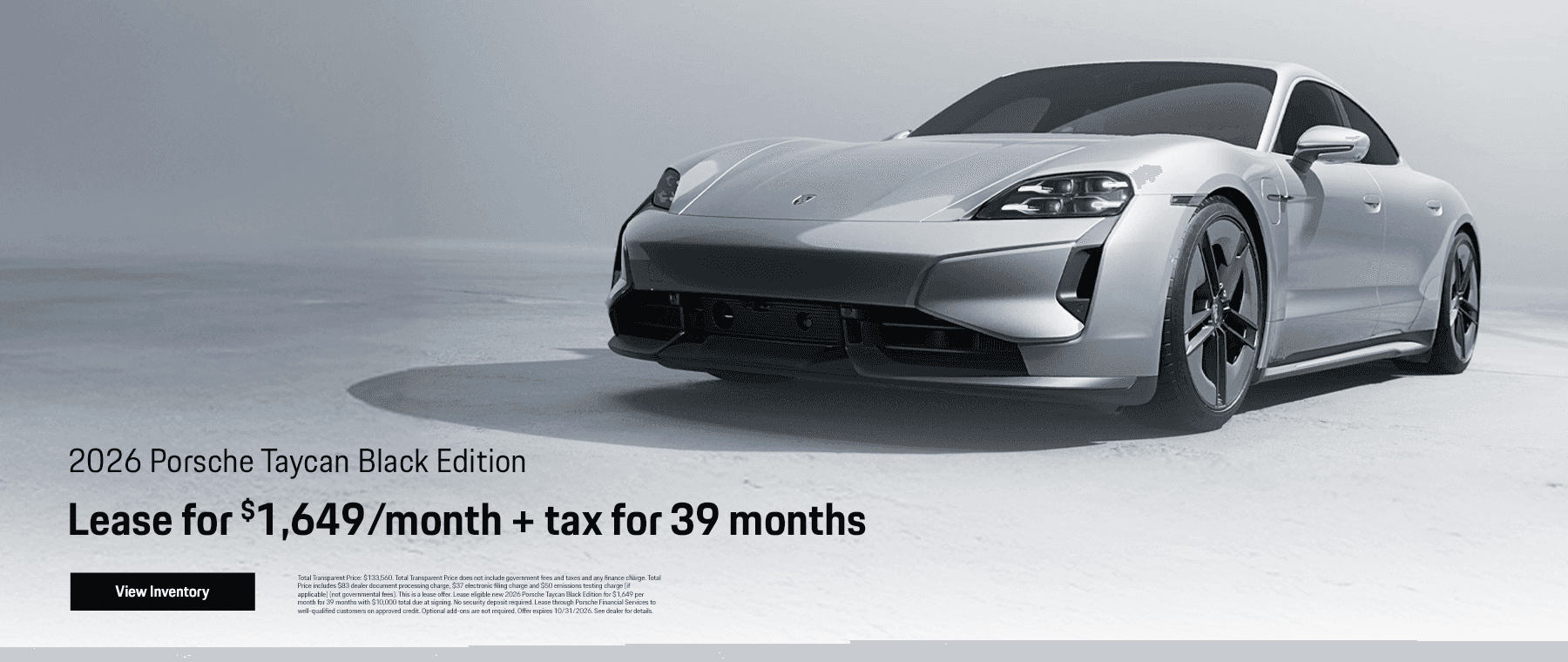 2026 Porsche Taycan Black Edition