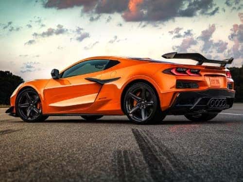 2024 Chevrolet Corvette Z06 exterior view of car parked on a blacktop