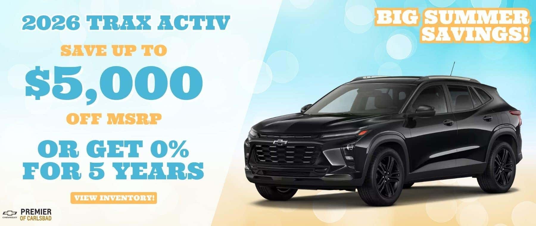 2026 Active TRAX, Save $5,000. Or get 0% for 5 years