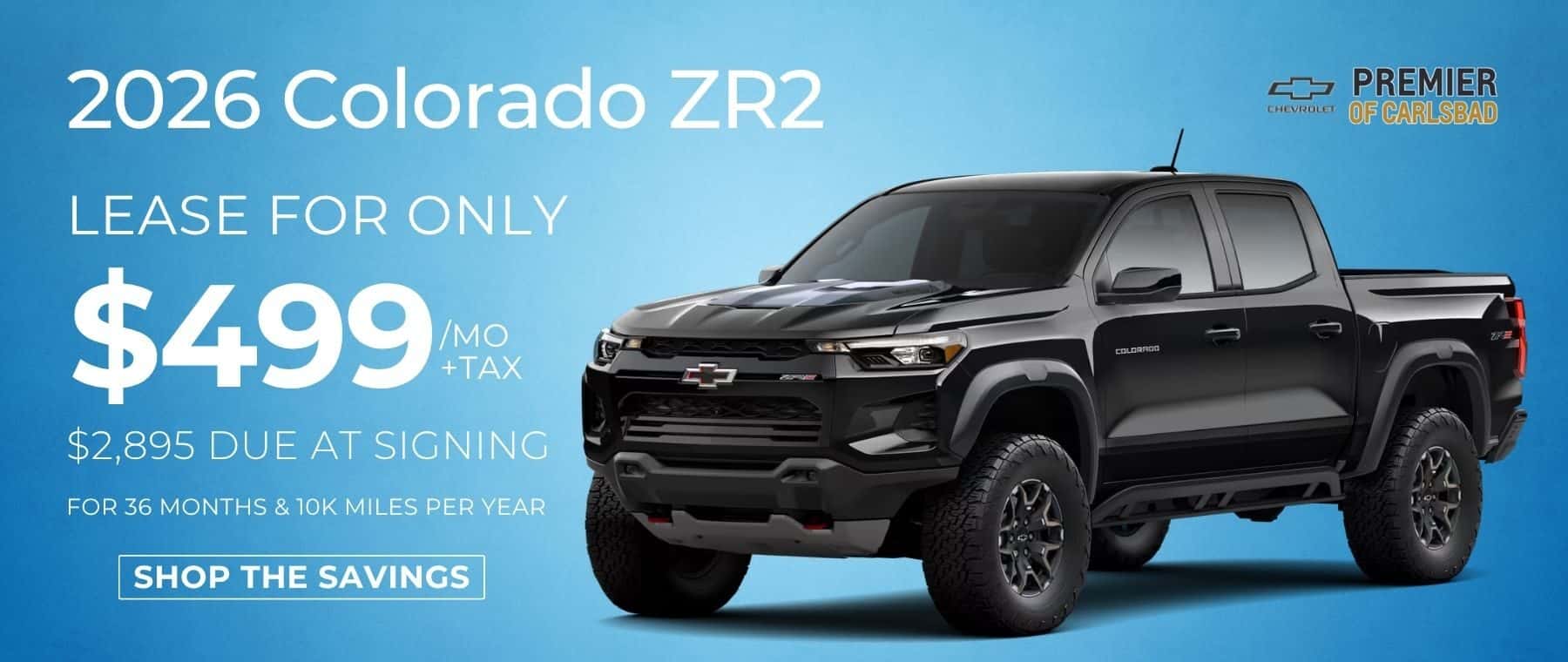 Colorado Zr2 Lease for Only $499 m mo + tax