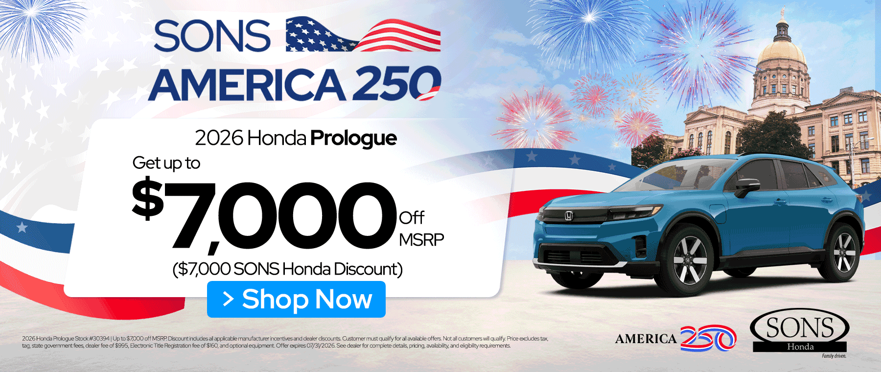 SONS Honda Sales Specials