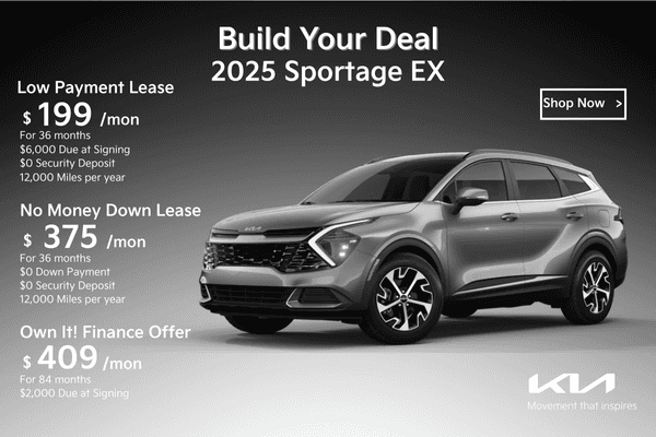 2025 SPORTAGE EX BUILD YOUR WAY DRIVE TODAY!