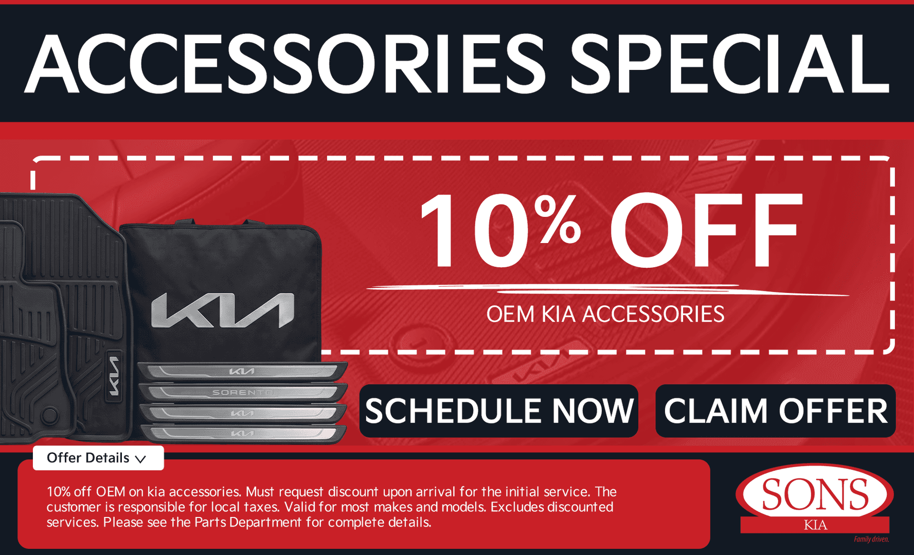 SONS KIA Specials