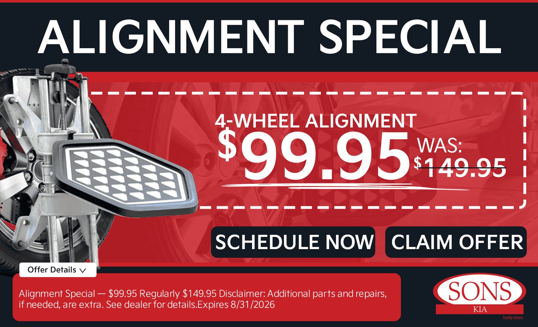 SONS KIA Specials