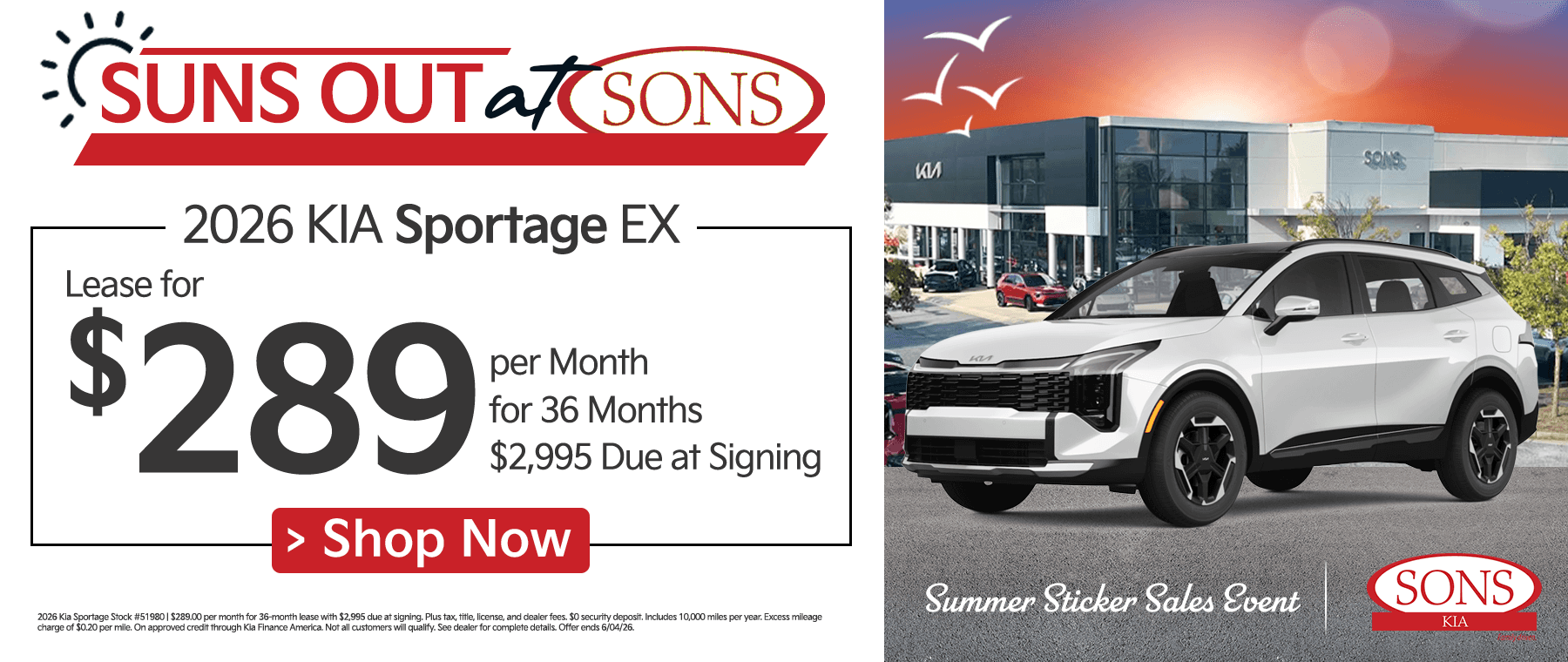 SONS KIA Specials