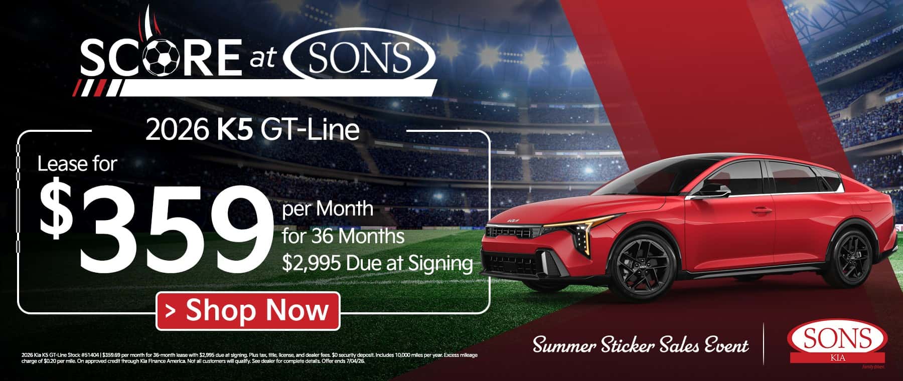 SONS KIA Specials