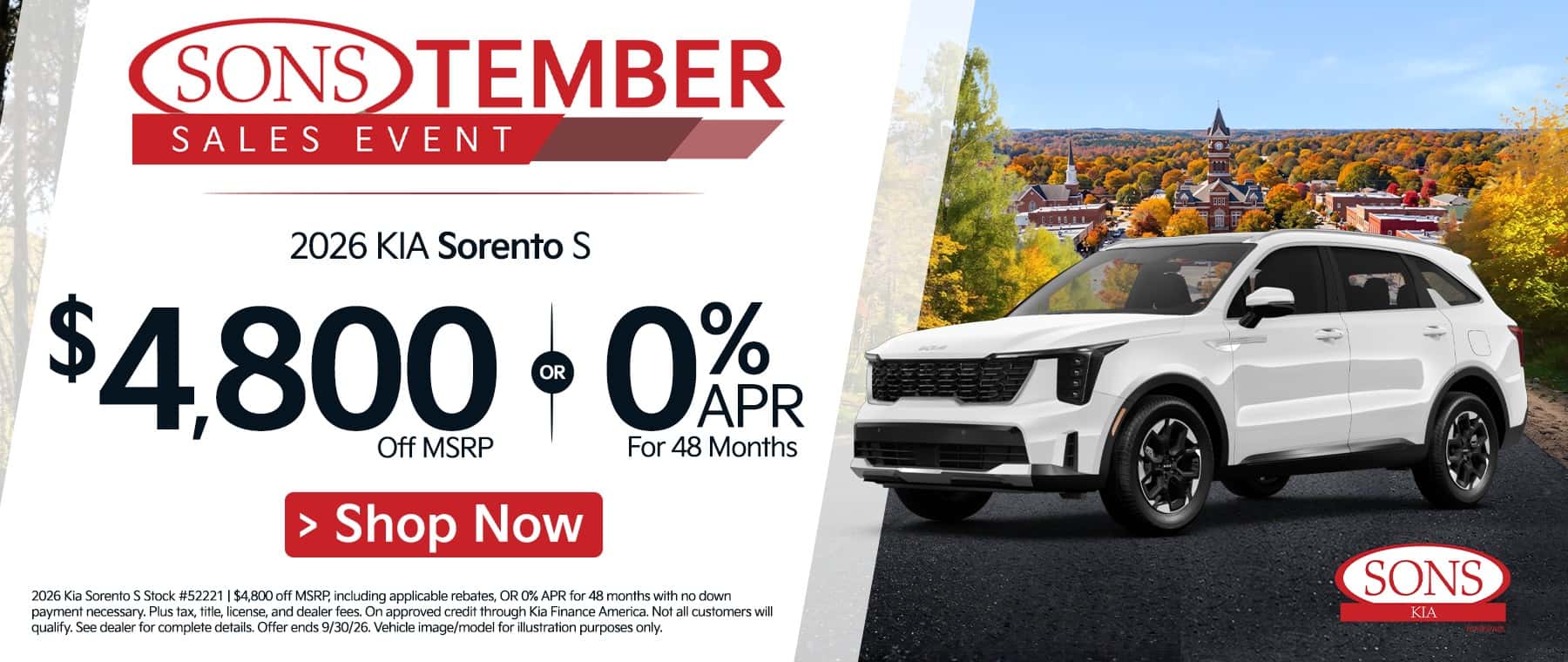 SONS KIA Specials