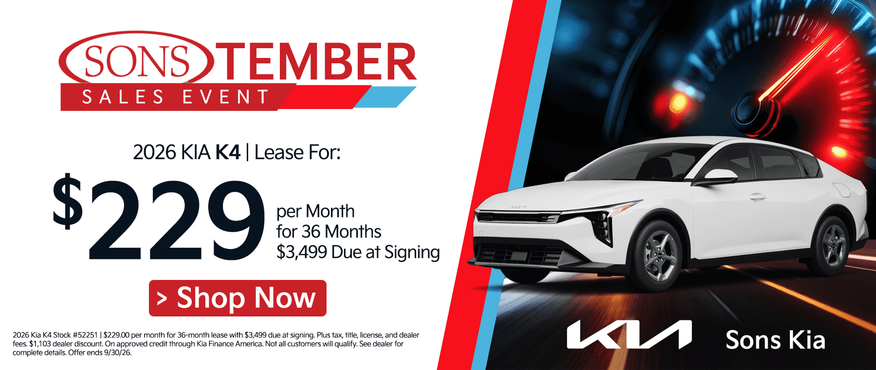 SONS KIA Specials