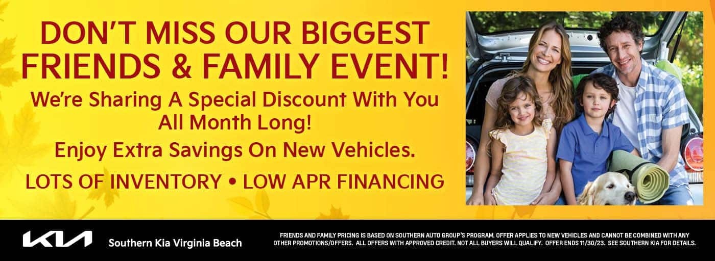 Southern Kia Friends & Family Slide