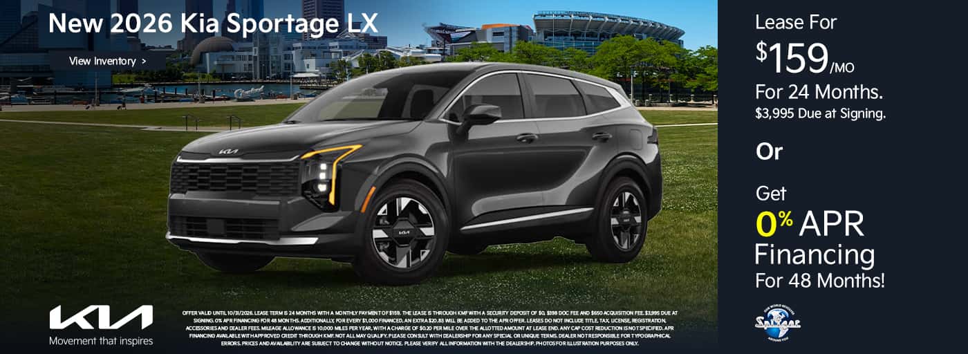10.2026_Kia Sportage_Lease for $159 for 24 mo OR get 0% for 48 mo